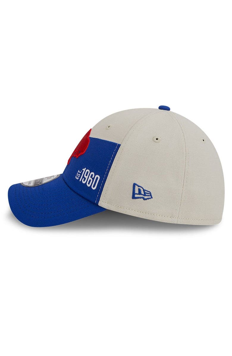 New Era Men's New Era Cream/Royal Buffalo Bills 2023 Sideline Historic 39THIRTY Flex Hat, Alternate, color, Cream
