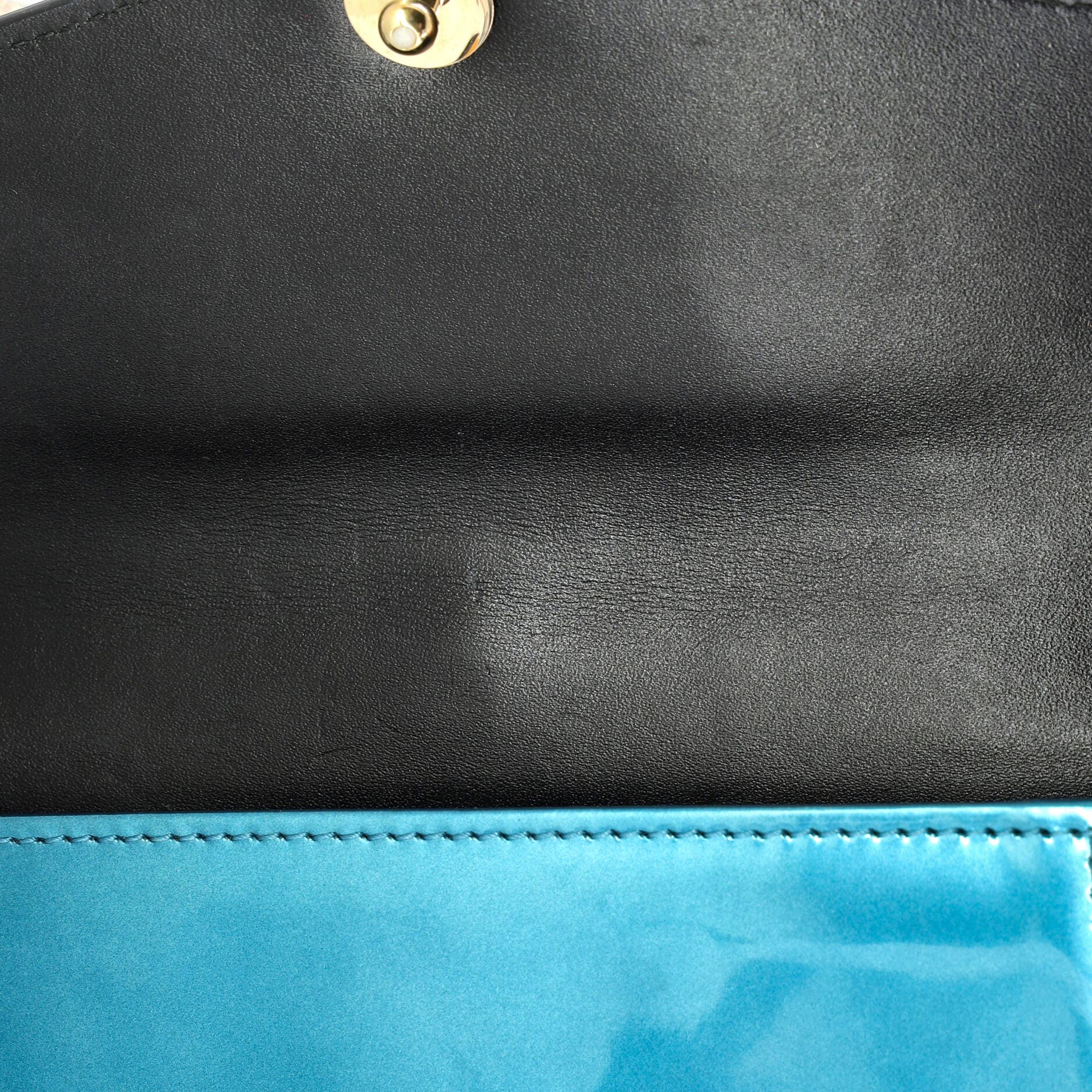 Serpenti Forever Shoulder Bag Metallic Leather Small, Alternate, color, Blue