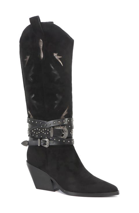 Gayle Wraparound Belt Western Boot (Women)