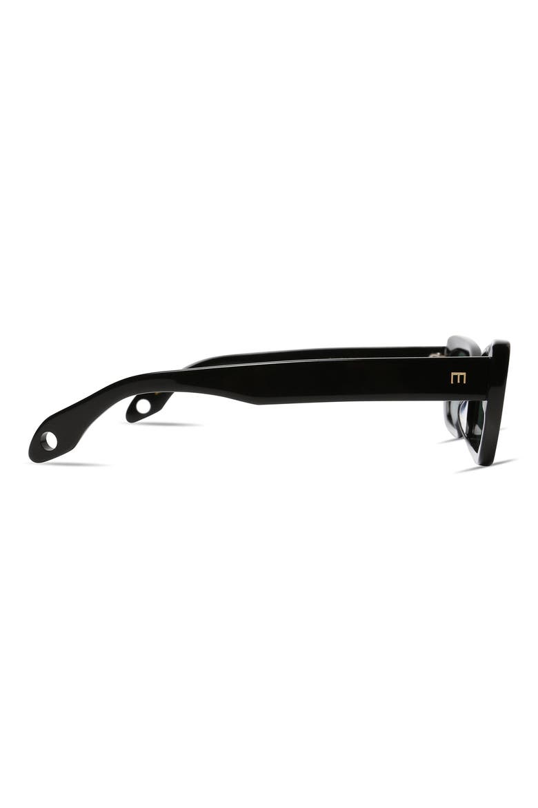 Cookie 54mm Cat Eye Sunglasses, Alternate, color, GLOSS BLACK
