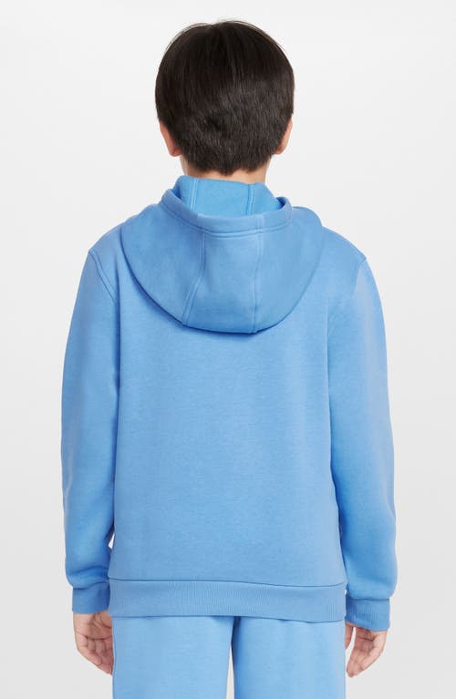 Nike Kids' Club Fleece Hoodie In Blue Beyond/white