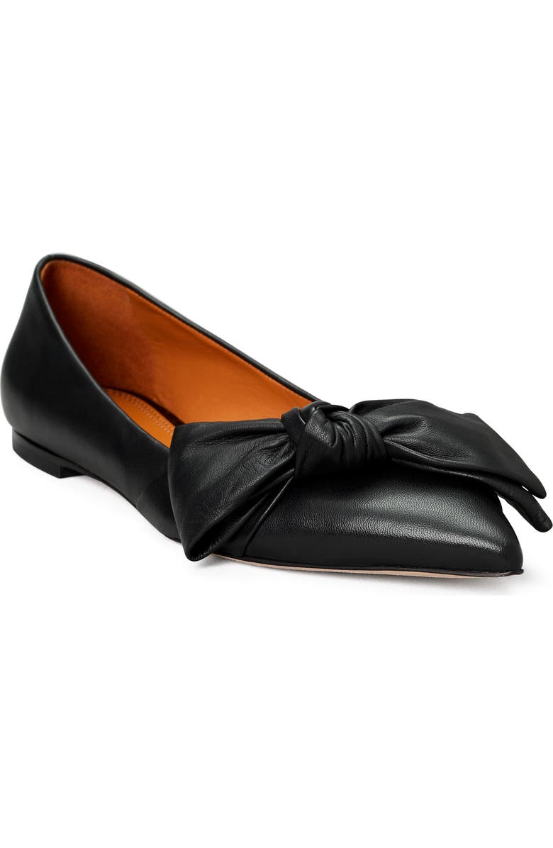 Tory Burch Bow Pointed Toe Flat, Main, color,
