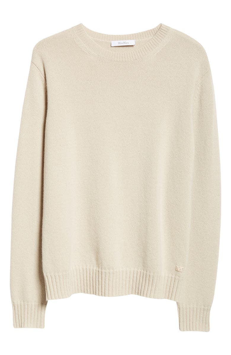 Max Mara Viglio Wool & Cashmere Crewneck Sweater, Alternate, color,