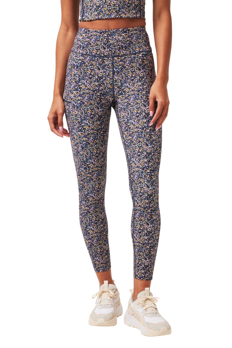 Where it Counts Pocket Leggings, Main, color, CREAM MULTI
