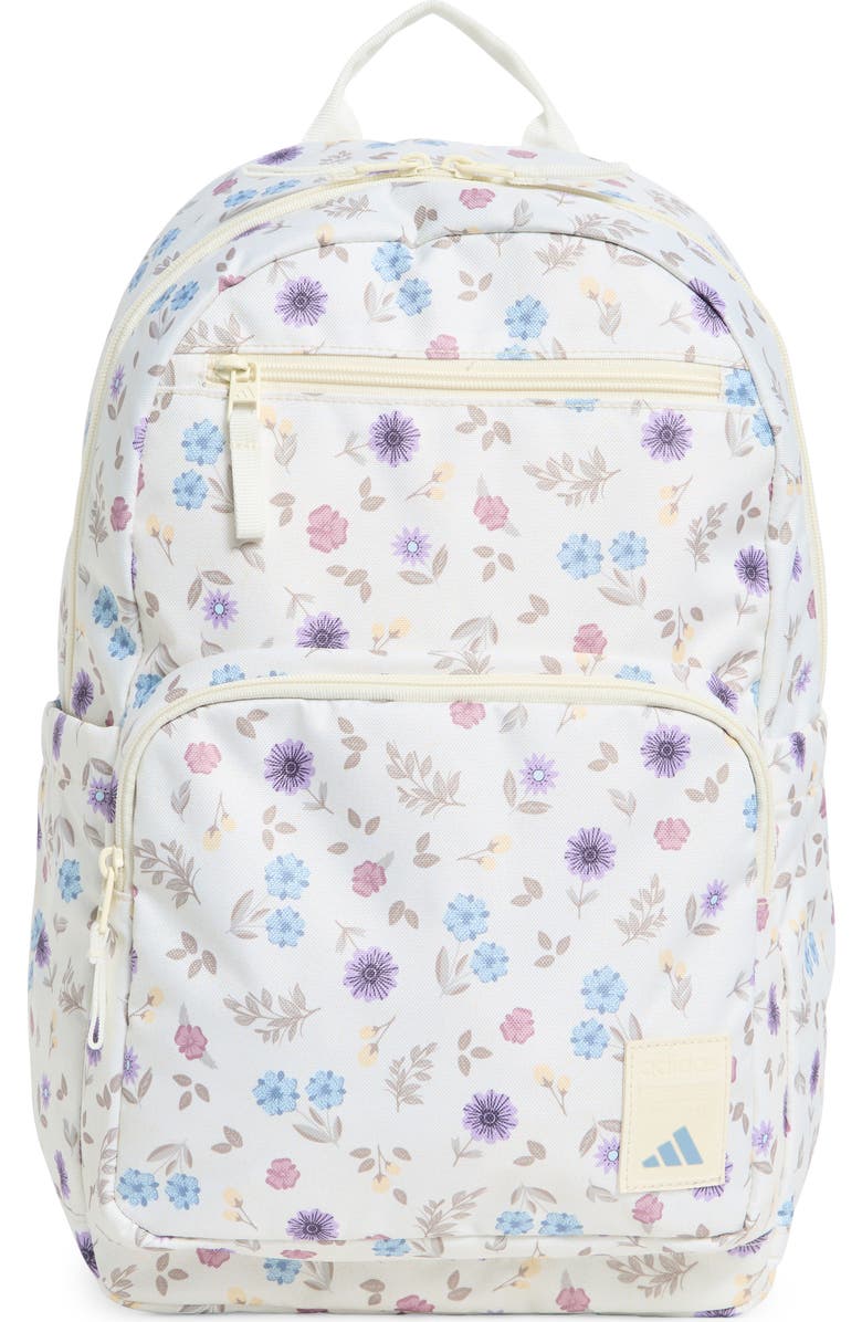 adidas Lineage Backpack, Main, color, In Bloom Floral Warm Vanilla