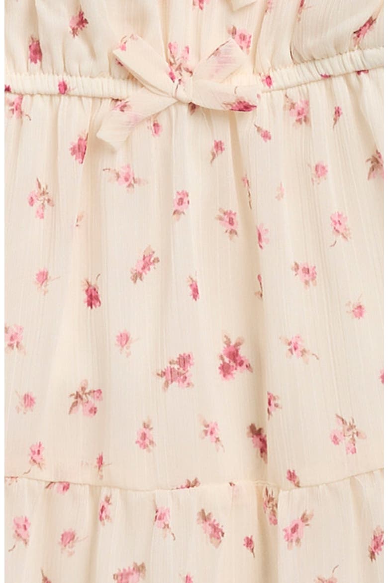 Kids' Floral Tiered Sundress, Alternate, color, IVORY DITSY FLORAL