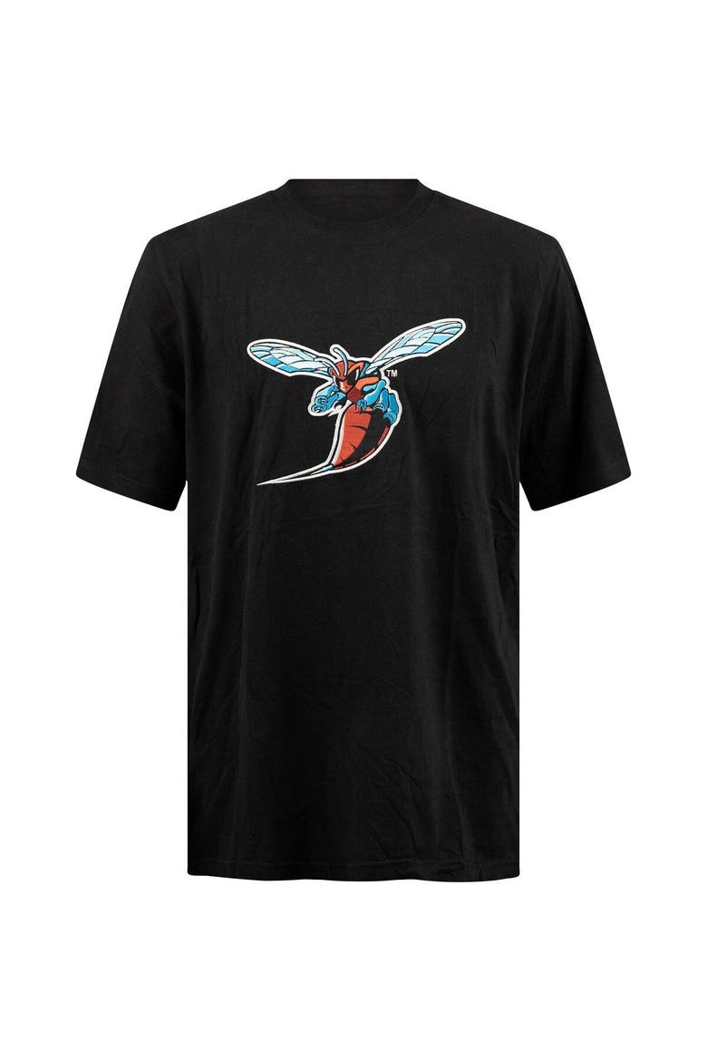 Men's FISLL Black Delaware State Hornets Applique T-Shirt, Alternate, color, Black