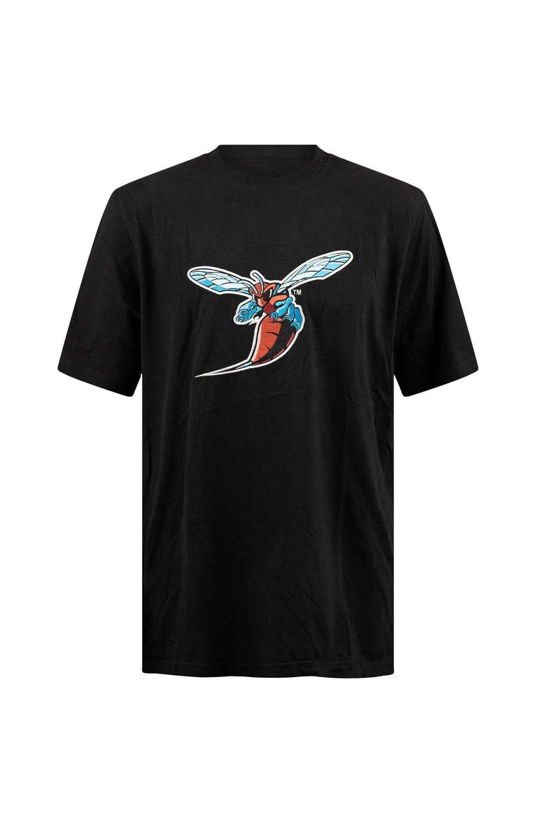 FISLL Men's FISLL Black Delaware State Hornets Applique T-Shirt, Alternate, color, 