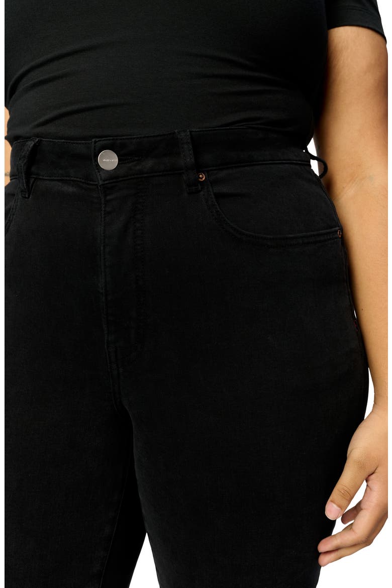 ASE High Waist Straight Leg Stretch Jeans, Alternate, color, JET BLACK