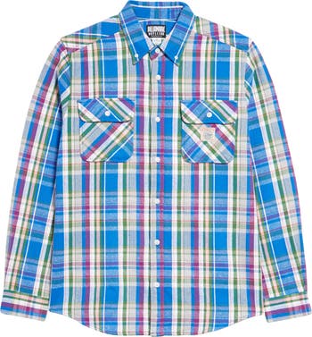 Shibuya Plaid Cotton Button-Down Shirt