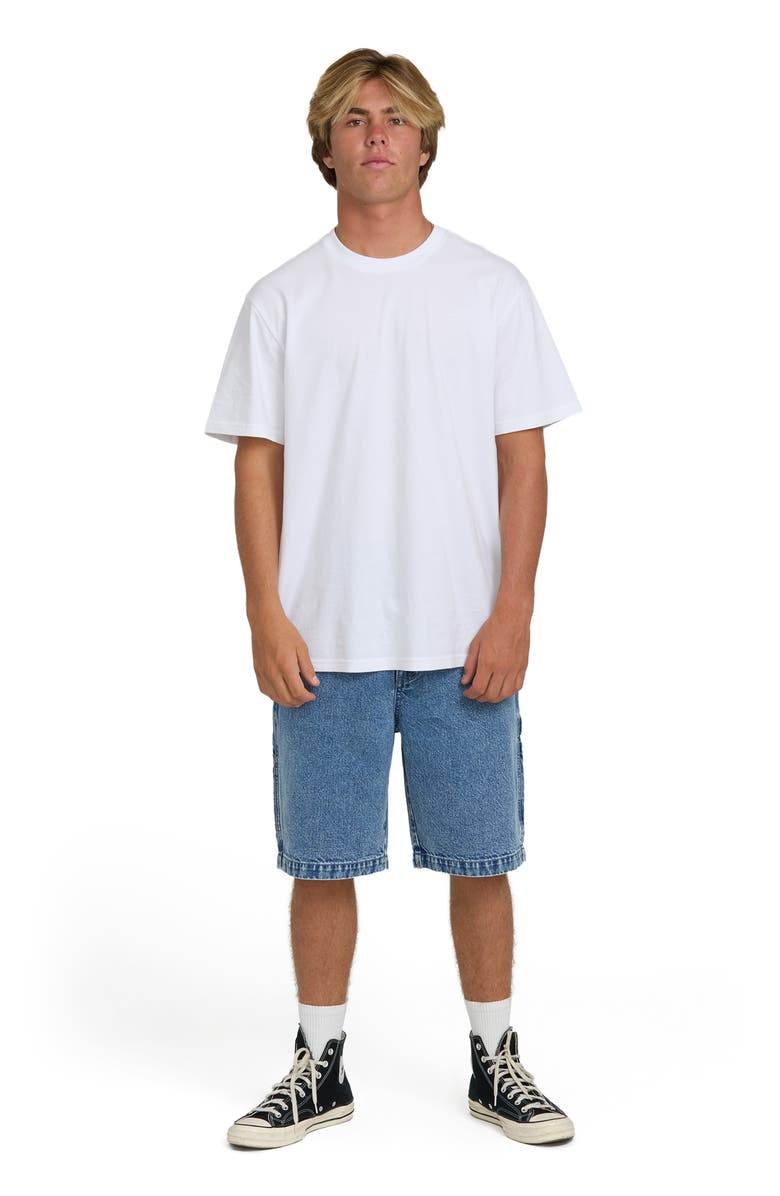 Billabong Bad Dog Denim Utility Shorts, Alternate, color, Faded Denim