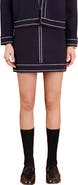 English Factory Denim Look Knit Miniskirt