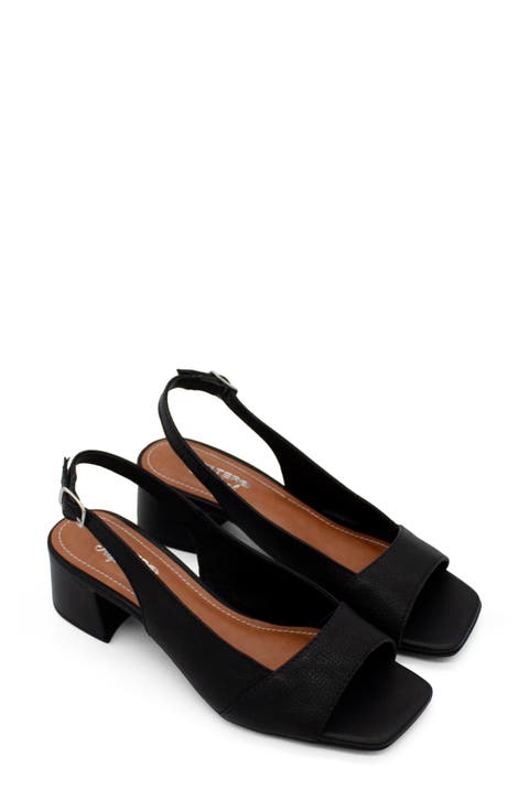 Square Toe Slingback Sandal (Women)