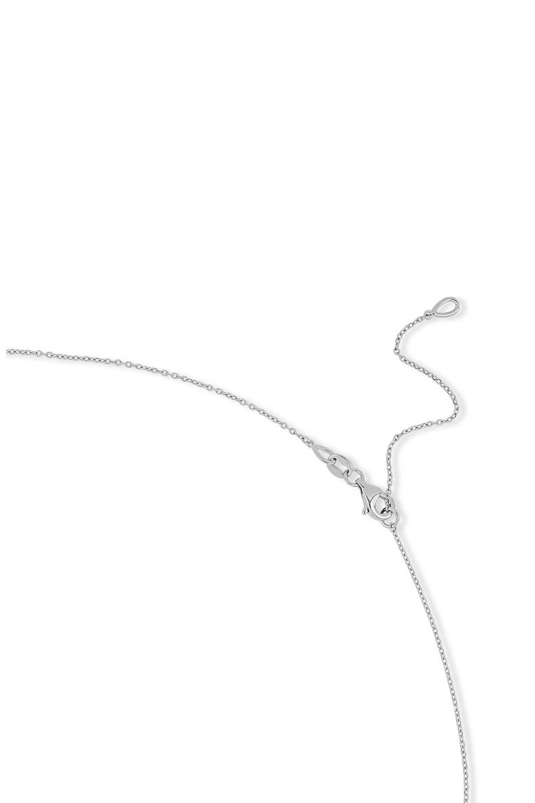 14K Gold Heart Pendant Necklace (Online Trunk Show), Alternate, color, 14K WHITE GOLD