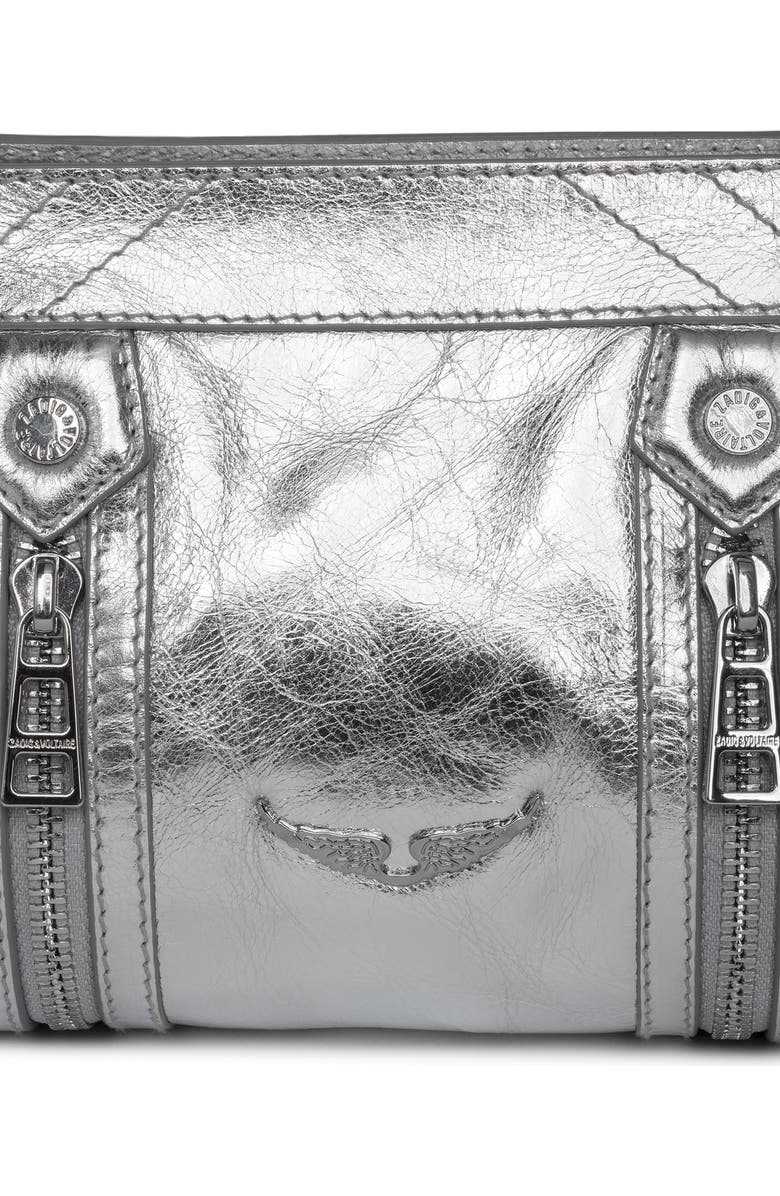 Zadig & Voltaire Sunny Mood Vintage Metal Crossbody Bag, Alternate, color,