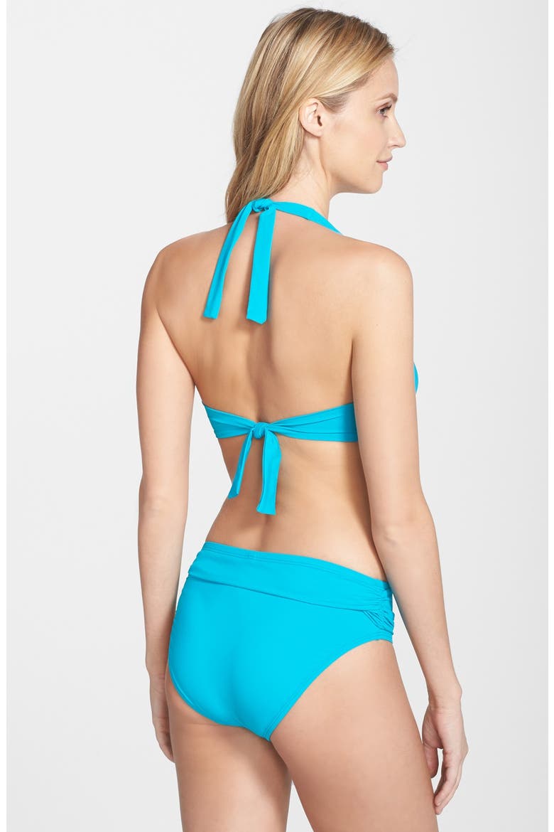 'Pearl' High Waist Bikini Bottoms, Alternate, color, SEASIDE