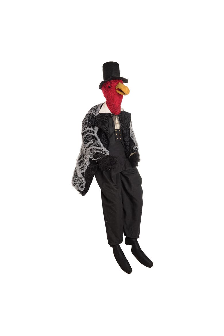 Vernon Vulture Halloween Art Doll Figurine, Main, color, Black