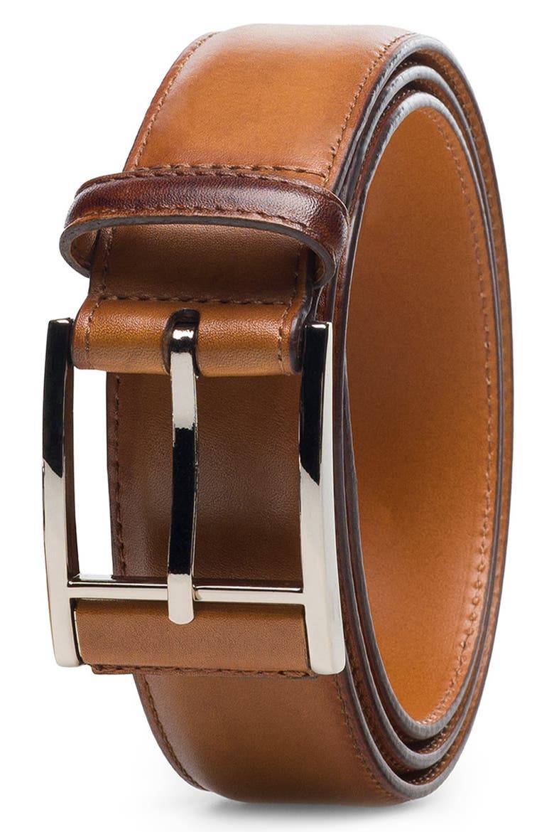 Velaz Leather Belt, Main, color, CUERO
