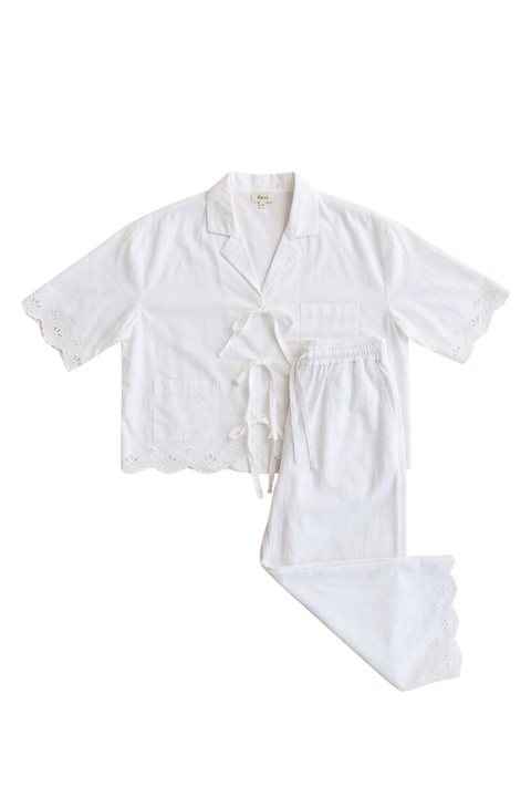 Cotton Shell Cropped Pajamas