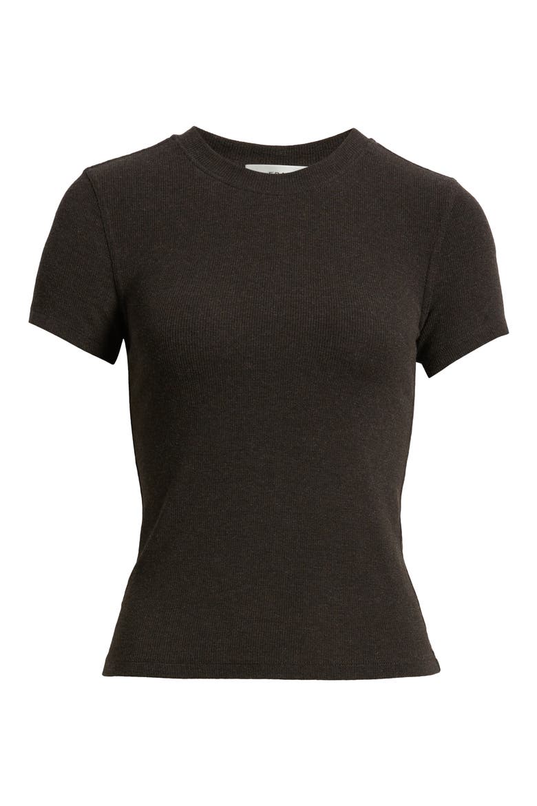 The Rib Baby T-Shirt, Alternate, color, COFFEE HEATHER