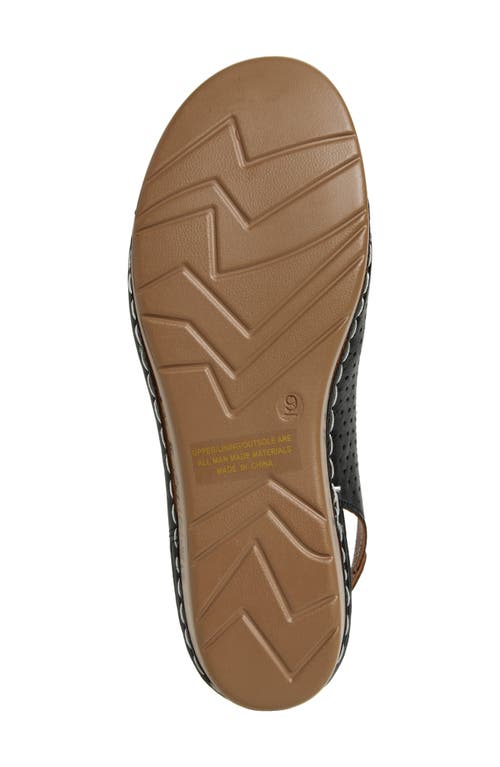 Extreme By Eddie Marc Laser-cut Wedge Slingback Sandal
