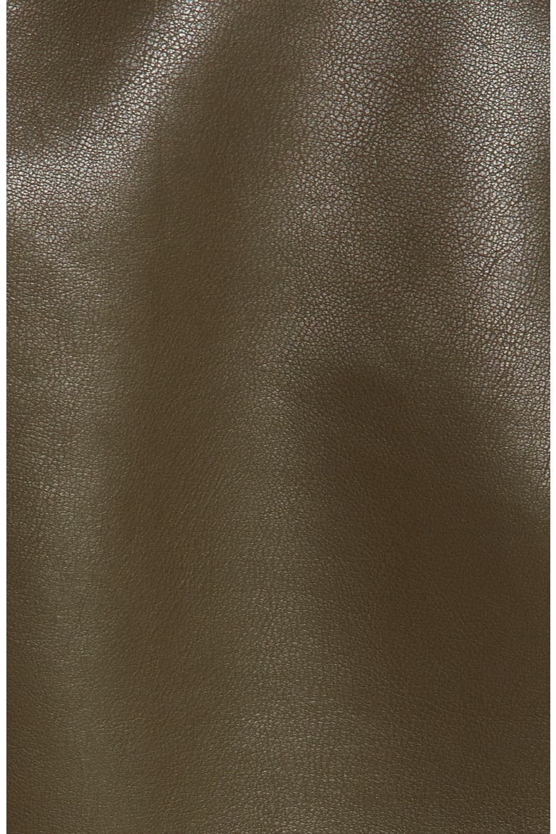 Faux Leather Moto Jacket, Alternate, color, SECRET MEADOW OLIVE