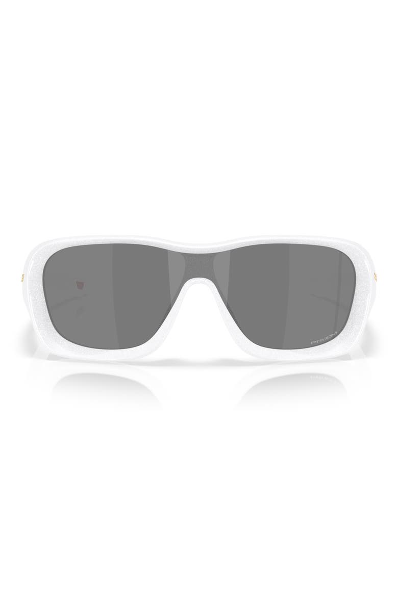 130mm Prizm™ Shield Sunglasses, Main, color, BLACK WHITE