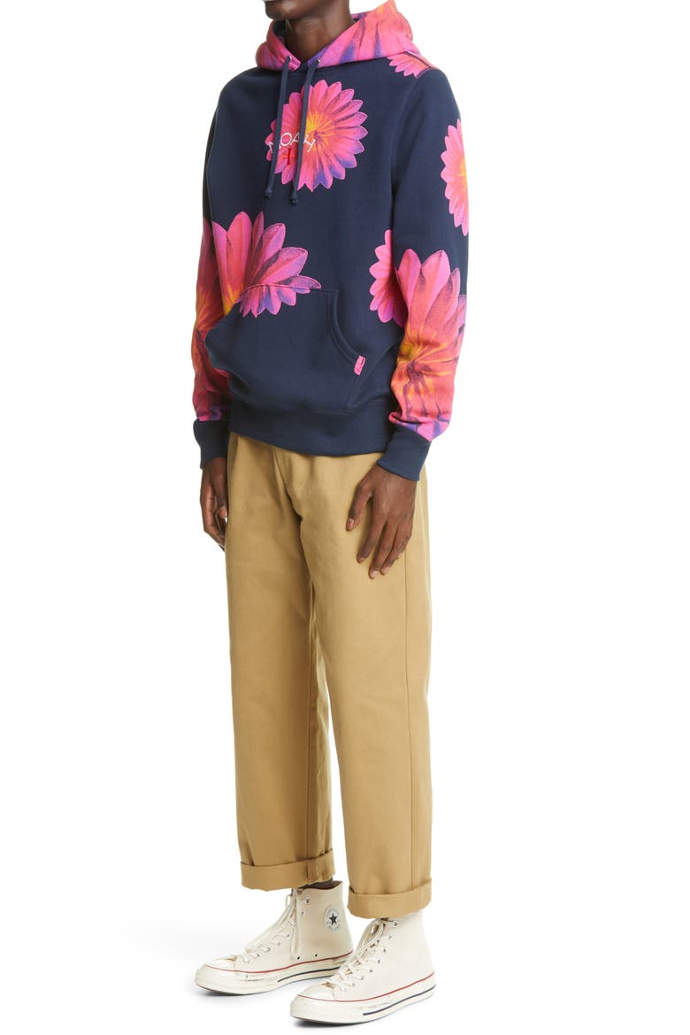 x B-52s Floral Cotton Hoodie (Nordstrom Exclusive), Alternate, color, NAVY FLORAL