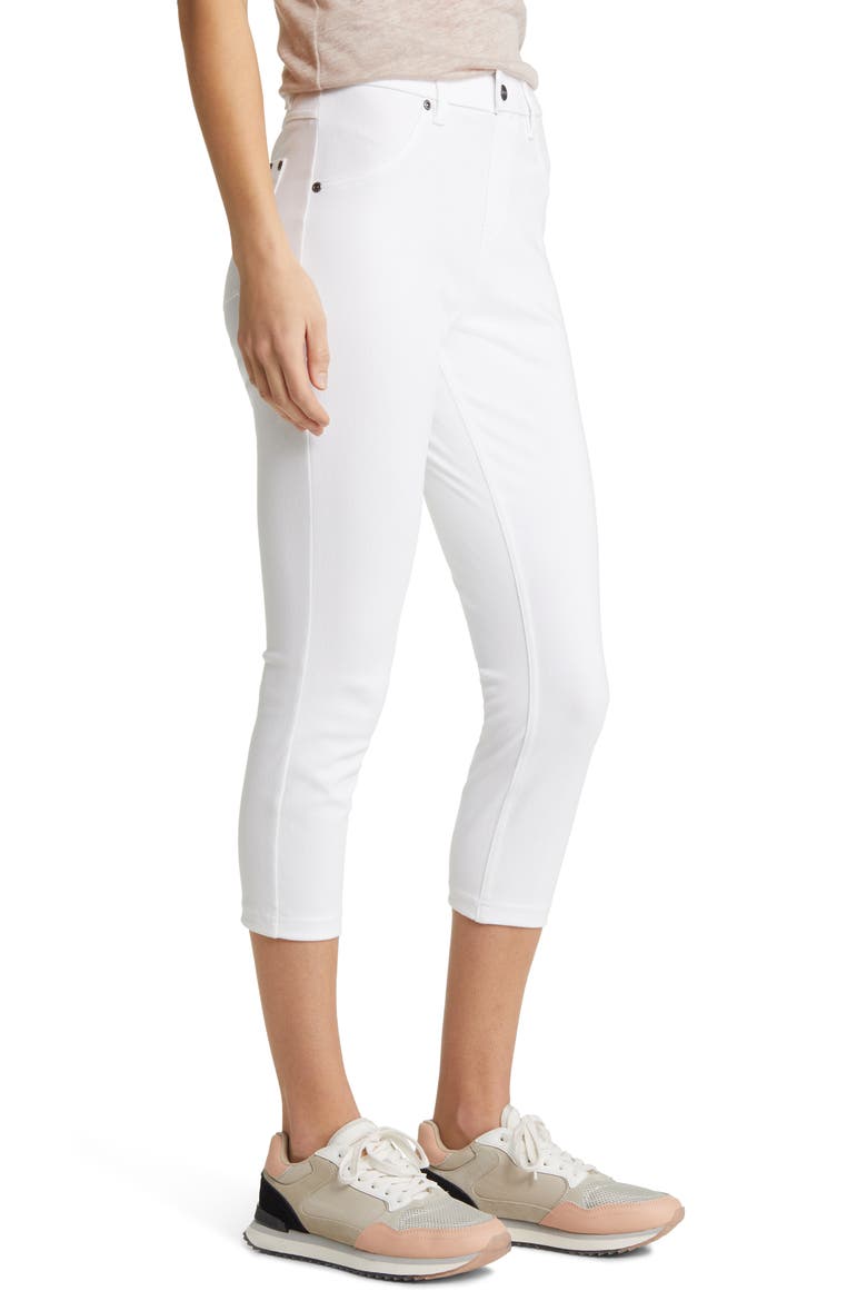 Ultrasoft Denim Capri Leggings, Alternate, color, WHITE