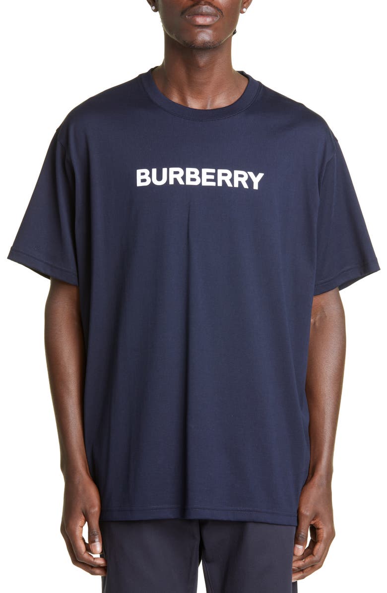 Burberry Men's Harriston Oversize Cotton Logo Tee, Main, color, 