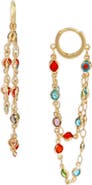 SAACHI Crystal Cascade Hoop Earrings