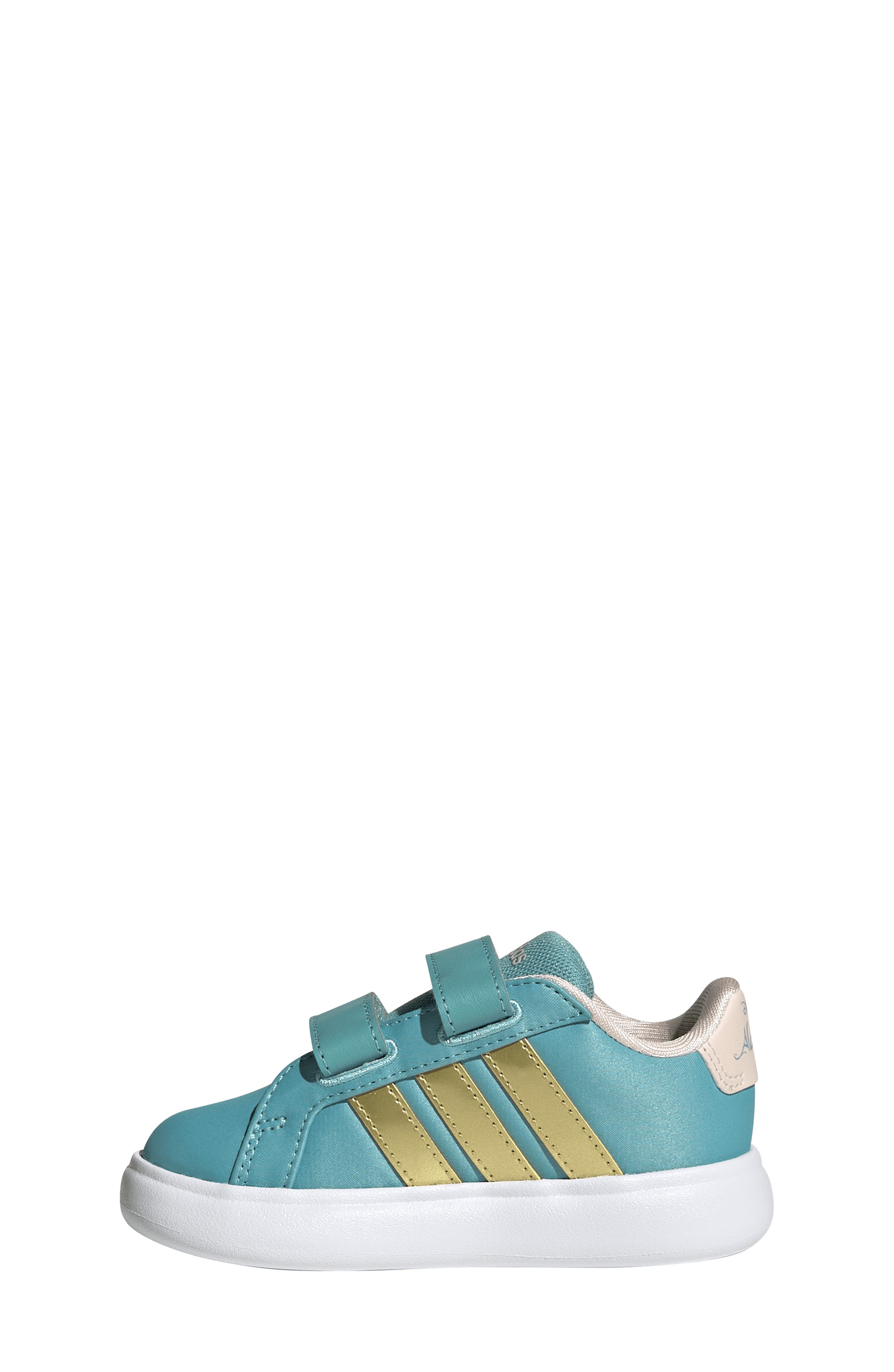 adidas Kids' Grand Court Sneaker, Alternate, color, Mint/ Gold/ Wonder Quartz
