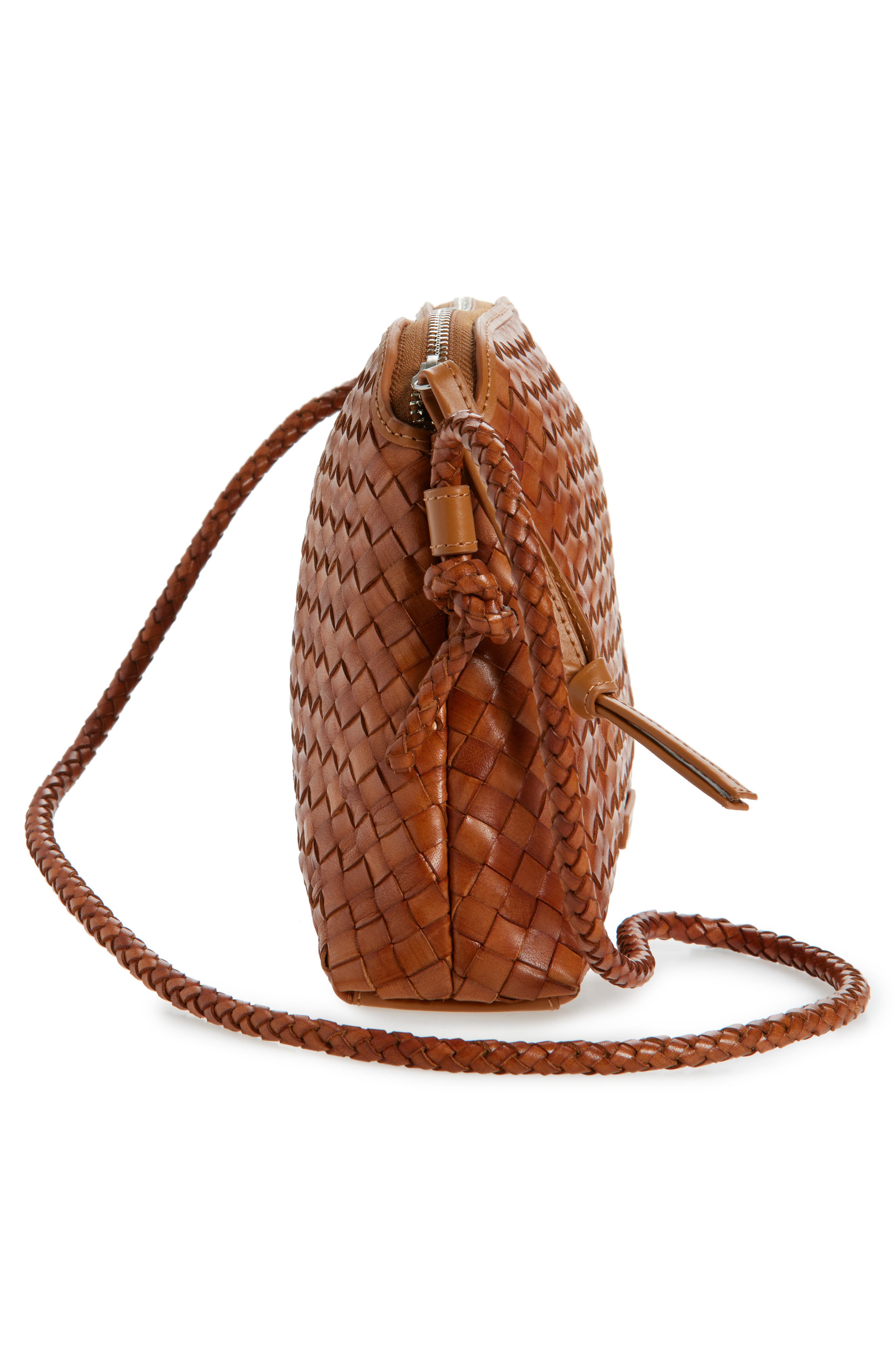 Loeffler Randall Mallory Woven Leather Crossbody Bag, Alternate, color, 