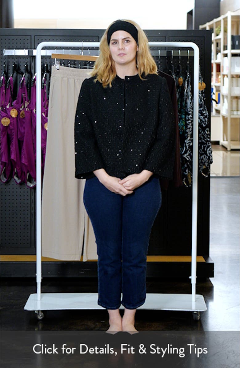 Collarless Bouclé Jacket, sales video thumbnail