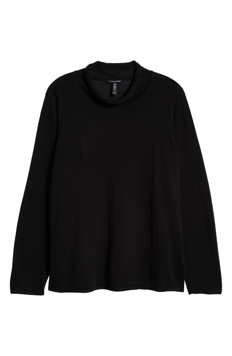 Eileen Fisher Mock Neck Merino Wool Sweater, Alternate, color, 