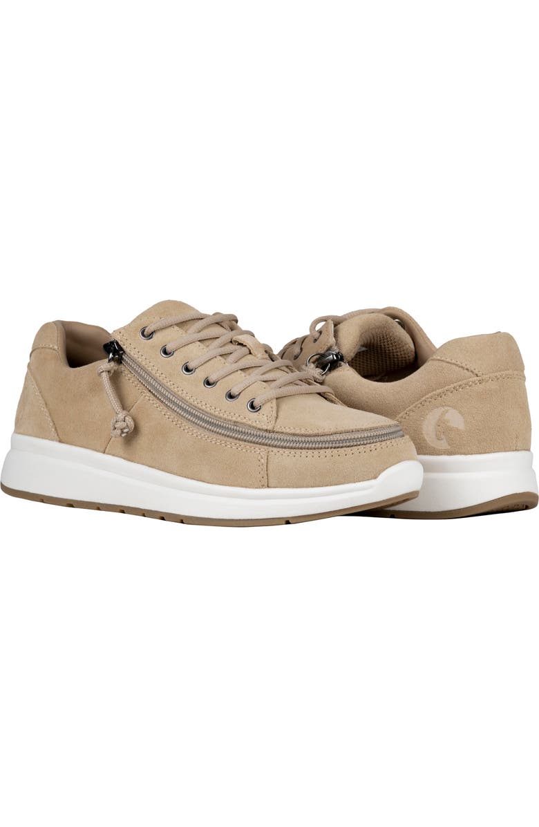 BILLY Footwear Comfort Leather Lo Sneaker, Main, color, Tan Suede