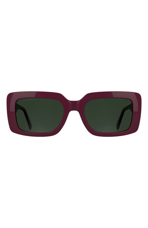 Dira 55mm Rectangular Sunglasses