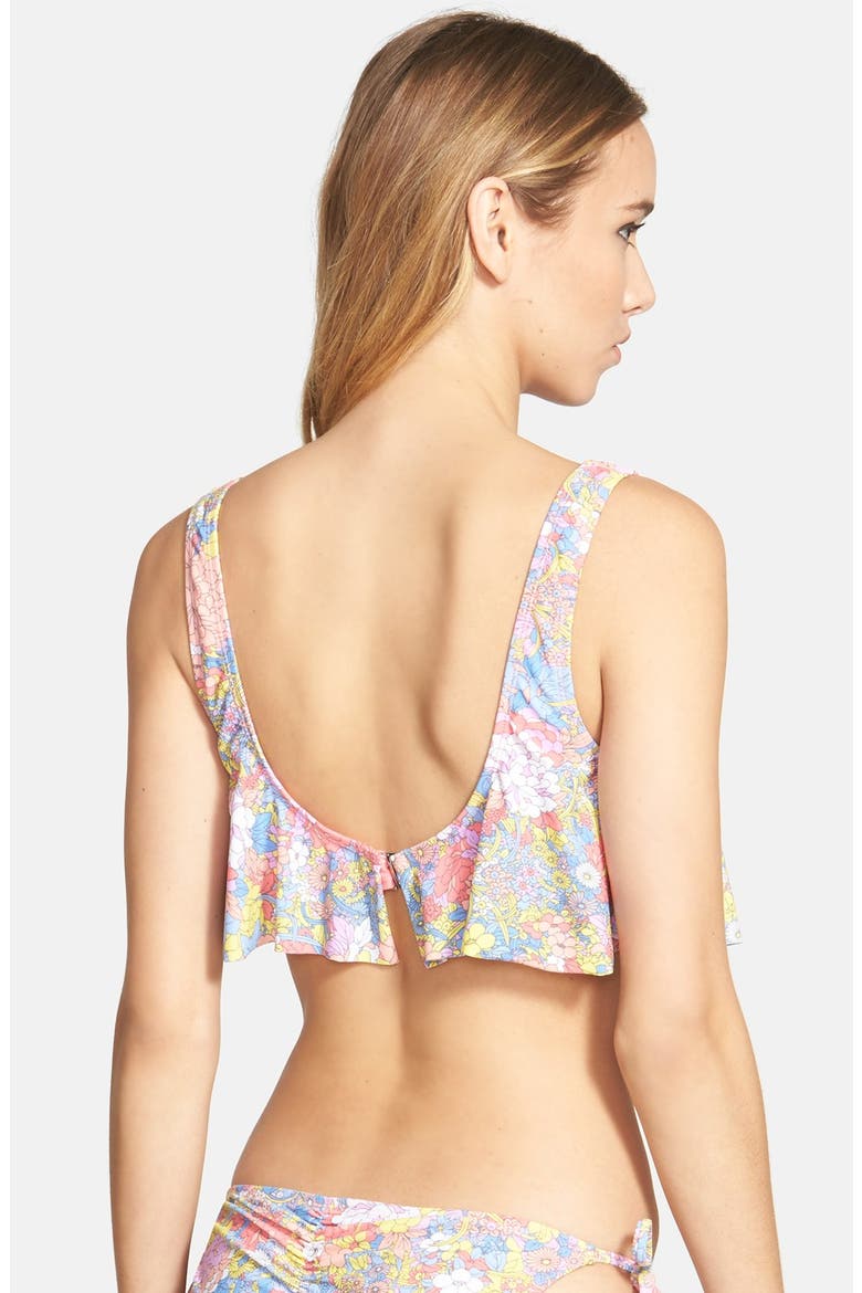 'OTS Swing' Bikini Top, Alternate, color, PINK SHELL GARDEN FLORAL