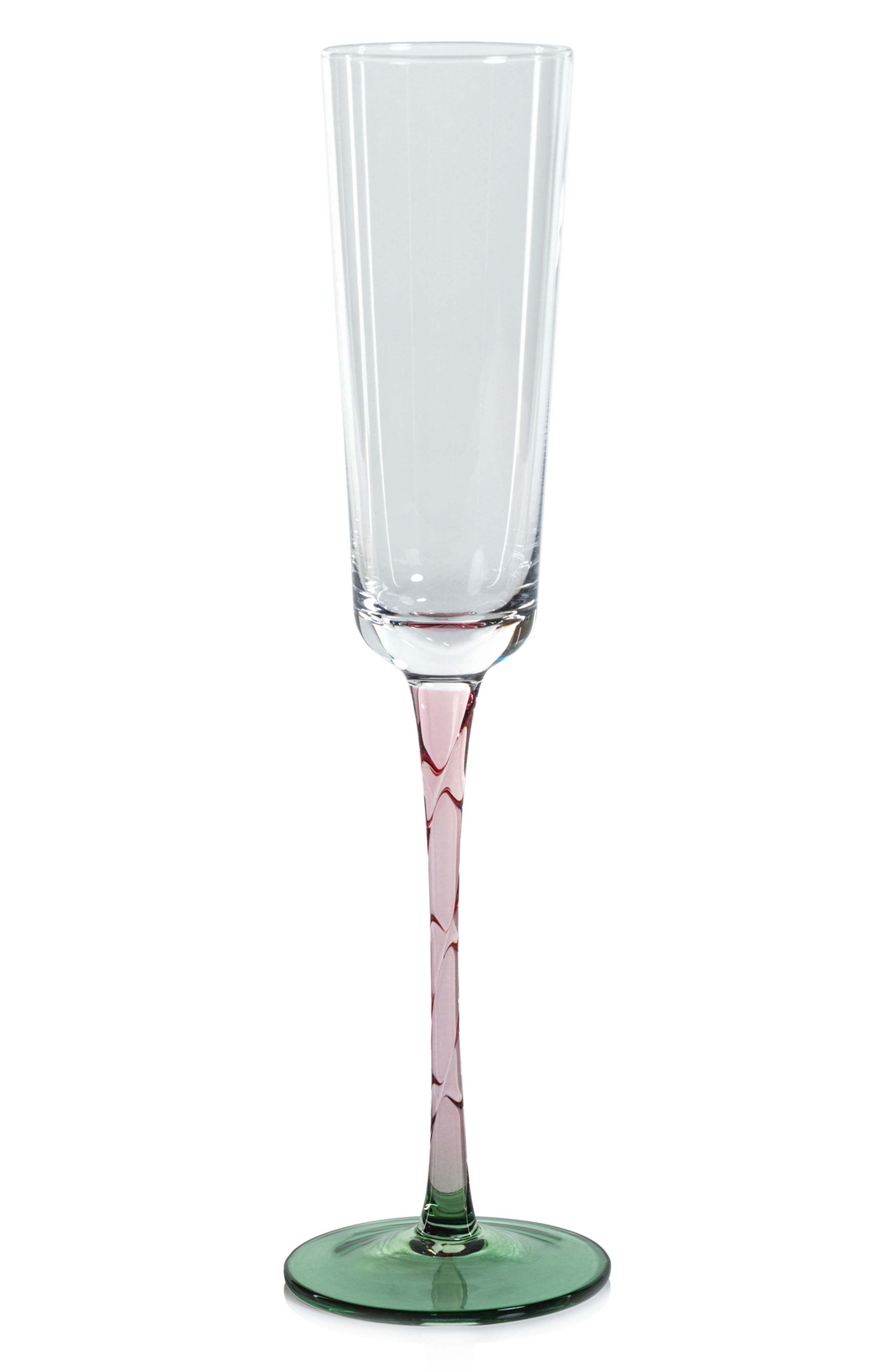 Zodax Sachi Set of 6 Champagne Flutes