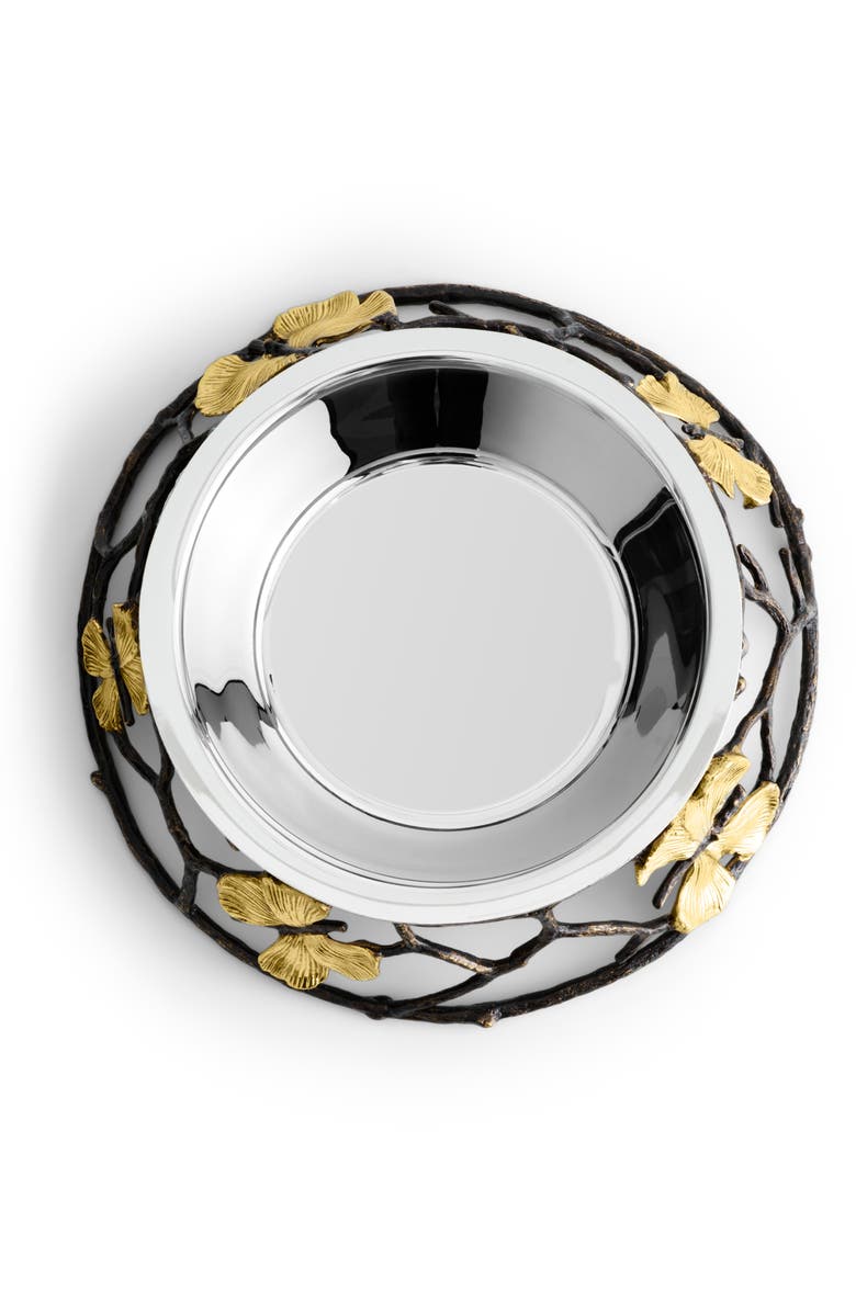 Michael Aram Butterfly Ginkgo Dog Bowl, Alternate, color,