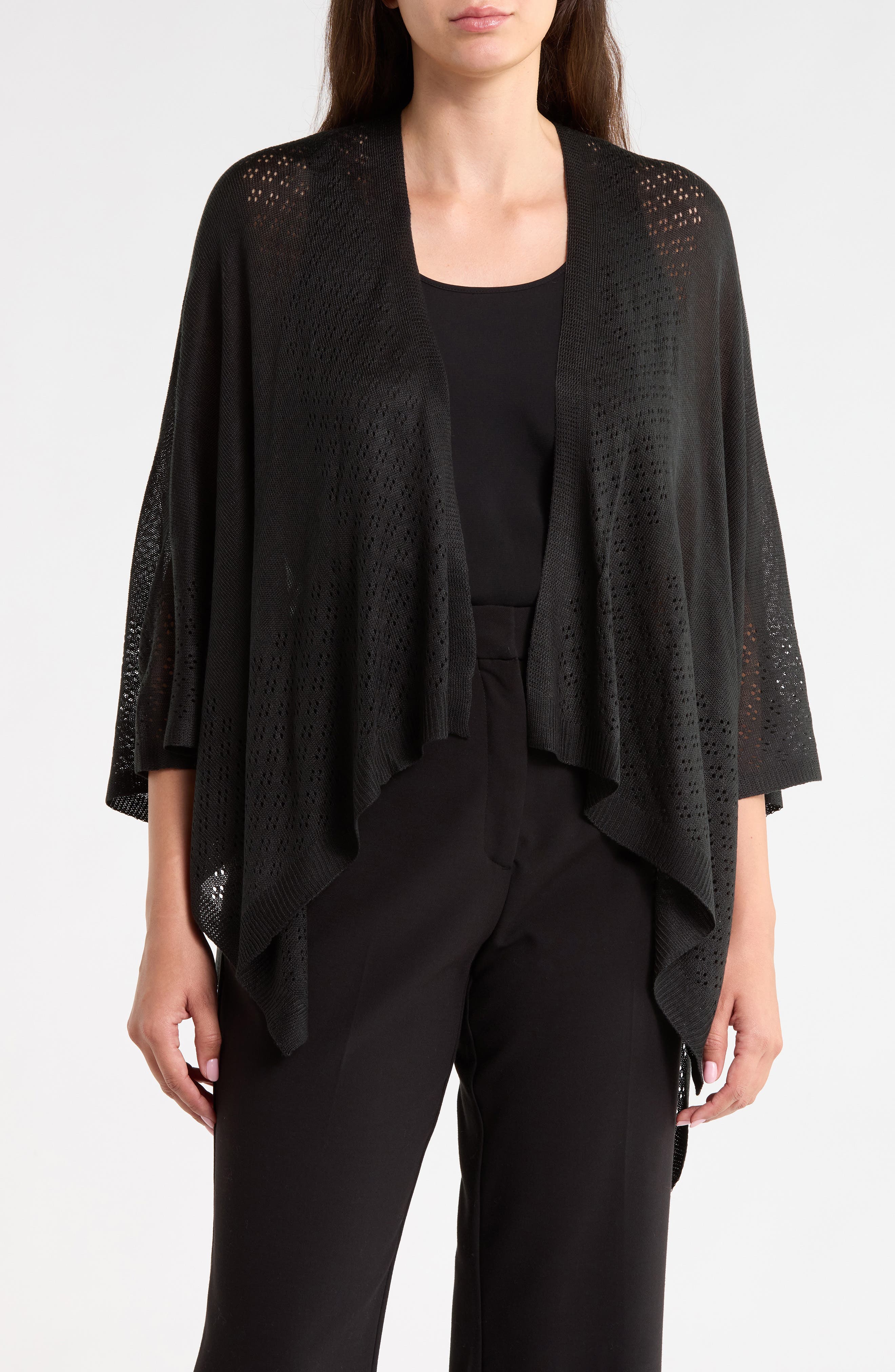 Cropped Pointelle Topper
