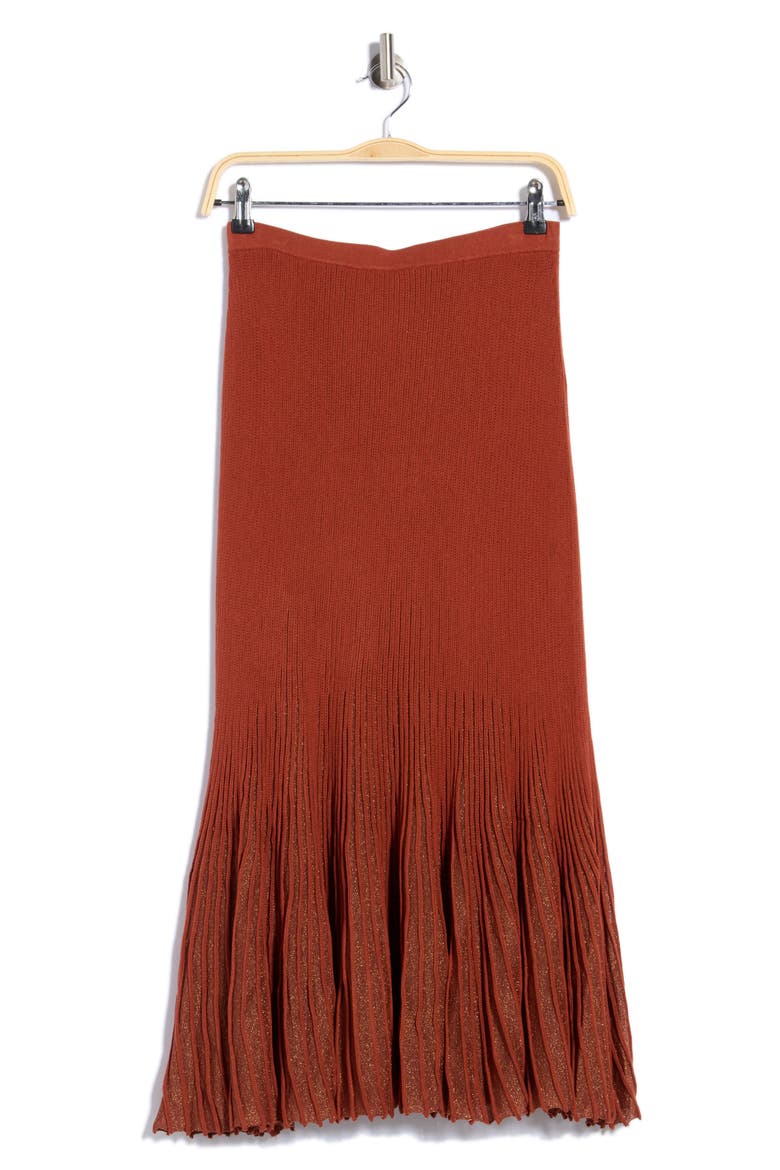 Vera Midi Skirt, Alternate, color, COPPER