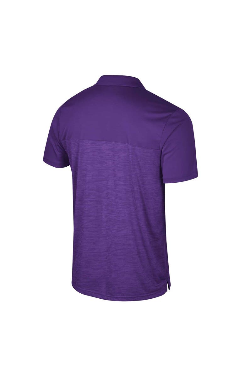 COLOSSEUM Men's Colosseum Purple TCU Horned Frogs Langmore Polo, Alternate, color,