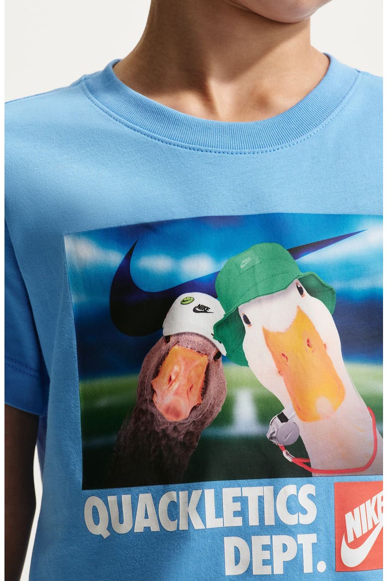 Kids' Quackletics Cotton Graphic T-Shirt, Alternate, color, UNIVERSITY BLUE