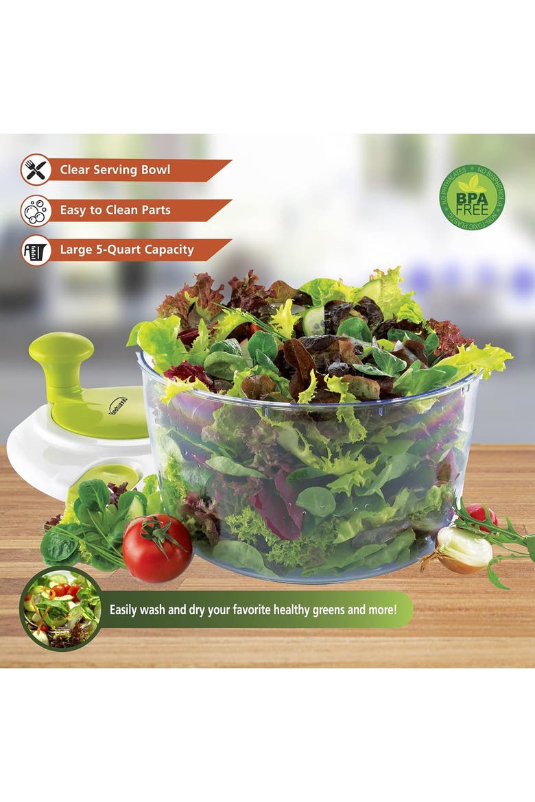 Salad Spinner, Alternate, color, White
