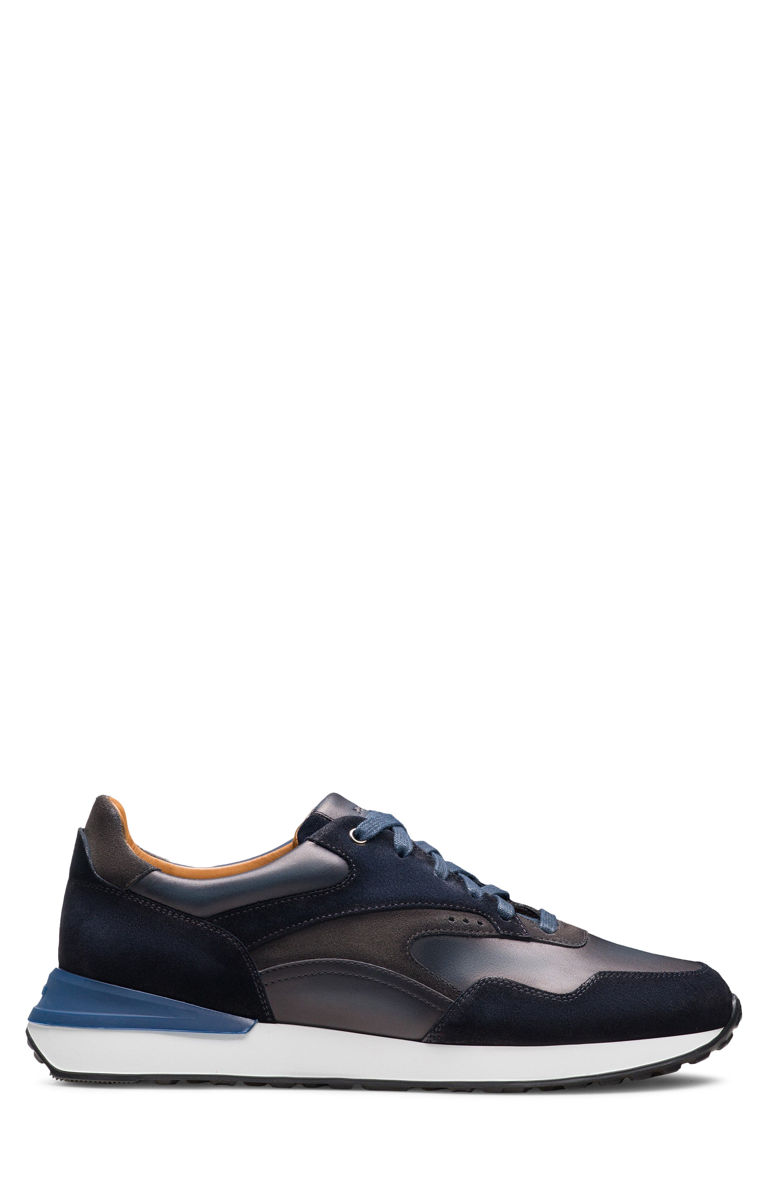 Simo Sneaker, Alternate, color, NAVY/ NAVY SUEDE