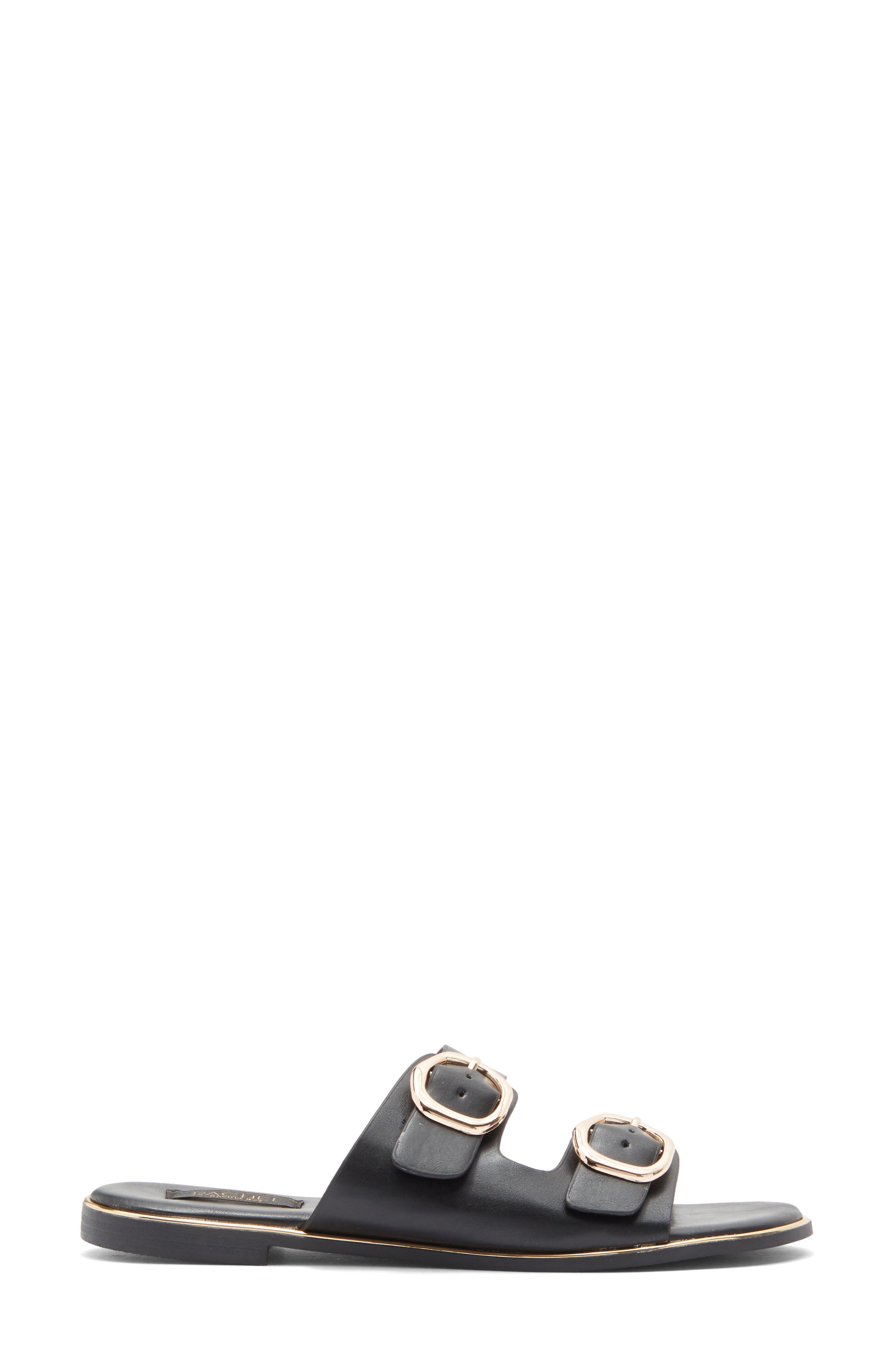 RACHEL Rachel Roy Vienna Slide Sandal, Alternate, color, Black