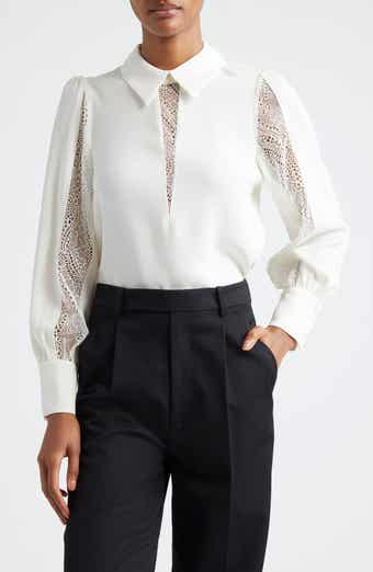 Reiss Renata Lace Trim Shirt