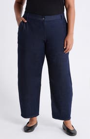 Eileen Fisher Arched Ankle Wide Leg Jeans