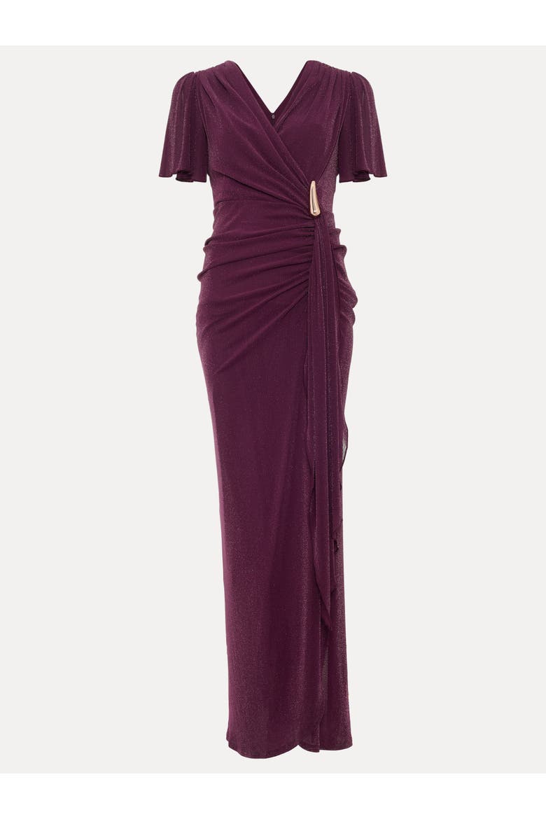 Alexis Maxi Dress, Alternate, color, Burgundy